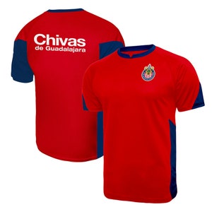 Icon Sports Men Chivas De Guadalajara Legend Red Soccer Poly Shirt Jersey Custom Your Name & Number