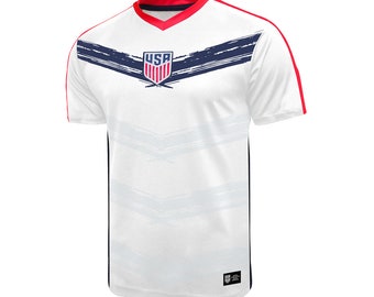 USMNT Soccer T-Shirt: Personalized U.S. Soccer Federation Adult Poly Jersey