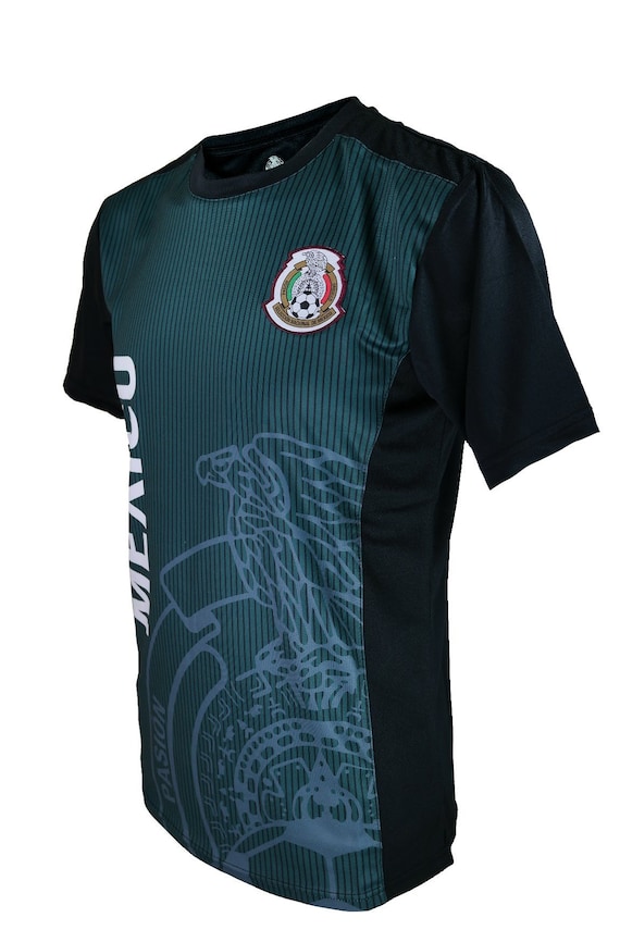 Mexico Personalized Black Soccer Country Jersey
