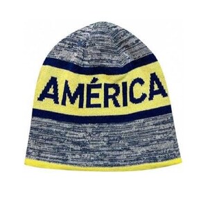 Club America  Adult Unisex Reverseible Haze Beanie - Yellow - Custom Name Initials