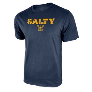 U.S. Navy Salty Adult Graphic T-Shirt in Navy Name and Number