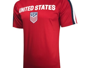 USMNT Game Day Poly T-Shirt: Custom Name & Number, Official Licensed Soccer Jersey