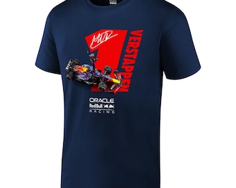 Oracle Red Bull Racing Cotton Tee - Navy - Custom Name/Number