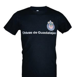Men Chivas De Guadalajara Officially Licensed Soccer T-Shirt Cotton Tee -05  Custom Your Name & Number