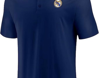 Real Madrid Soccer Jersey Polo: Official Embroidered Poly Shirt