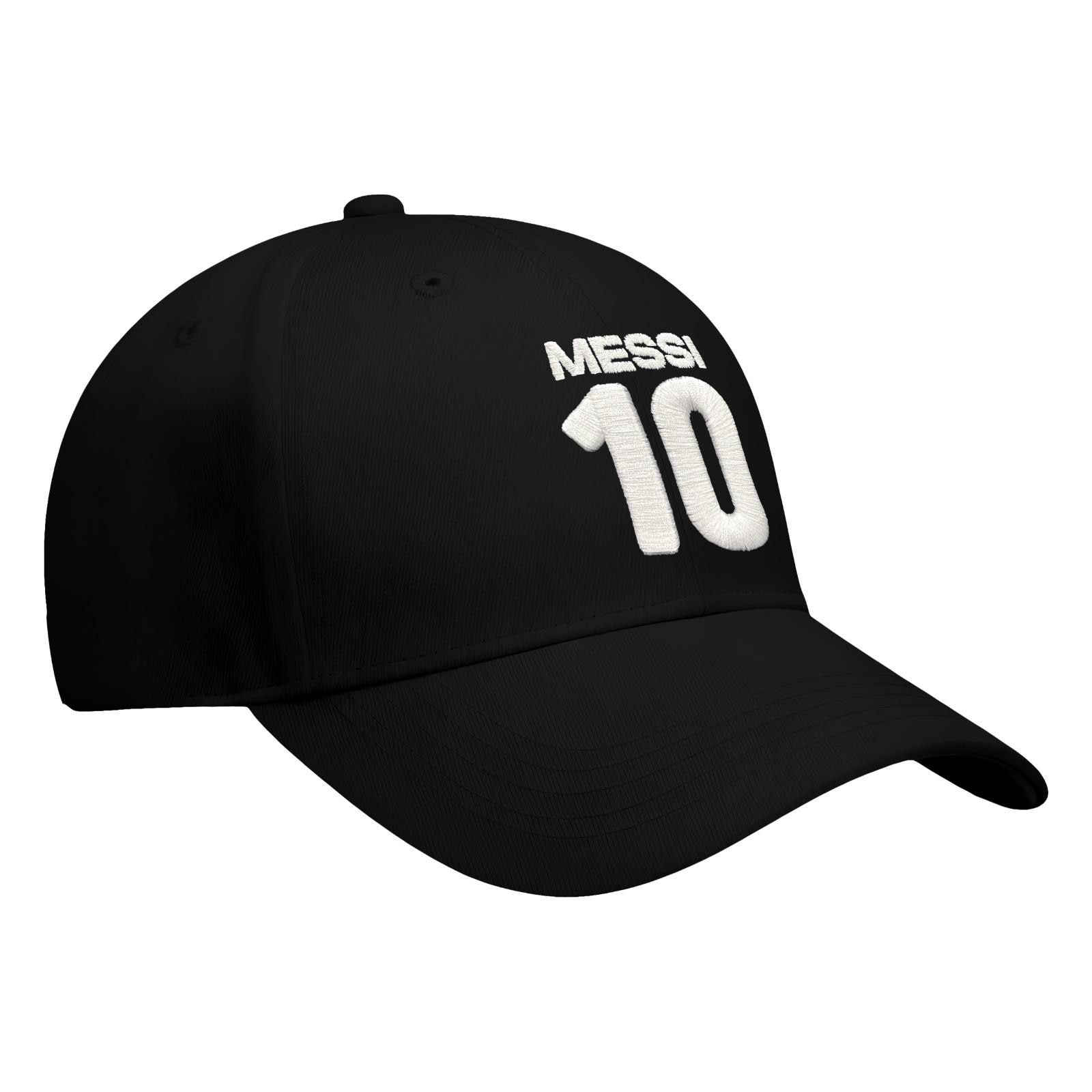 2026 Argentina Soccer Team Lionel Messi Cap - Unisex Adult - Black