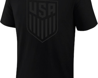 USMNT Blackout Soccer Tee - 2025 Official T-Shirt [Custom Name + Number]