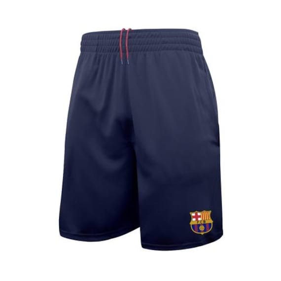 Pantalones cortos de fútbol deportivos reflectantes en azul marino del Fc  Barcelona - Etsy España