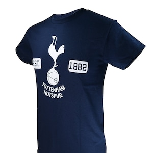 Men Tottenham Hotspur EST 1882 Licensed Soccer T-Shirt Cotton Tee [Custom] Name + Numbe  Custom Your Name & Number