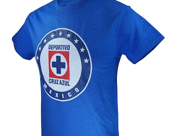 Cruz Azul Soccer T-Shirt: Officially Licensed Cotton Tee, Custom Name & Number