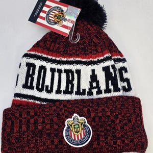 2026 Chivas De Guadalajara Authentic Official Licensed Soccer Beanie - Custom Name Initials afbeelding 1