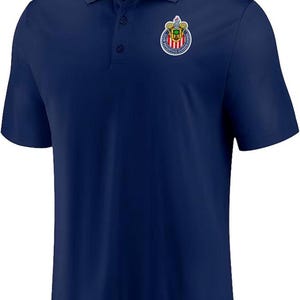 Chivas De Guadalajara Soccer Official Adult Soccer Poly Soccer Jersey Polo Shirts Custom Your Name & Number Navy