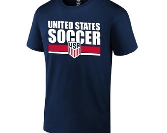 USMNT Soccer Tee: Official US Soccer Graphic, Custom Name & Number