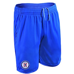 Men&#39;s Cruz Azul Officially Poly Soccer Shorts - Blue