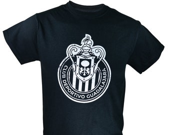 Chivas De Guadalajara Officially Licensed Soccer T-Shirt Cotton Tee -11  Custom Your Name & Number