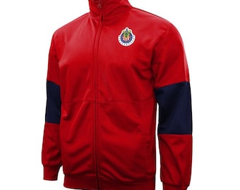 Chivas Del Guadalajara Touchline Adult Full-Zip Track Jacket Custom Name & Number