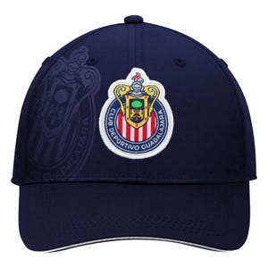 2025 Chivas De Guadalajara Official Soccer Cap - Navy with Faded Logo Color Woven Patch - Custom Name Initials