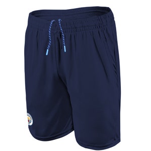 Manchester City Poly Soccer Men Shorts -Navy