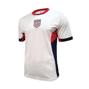Camiseta de fútbol USMNT: Camiseta de poliéster oficial con licencia para el día del partido (añadir nombre y número) imagen 1