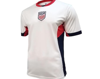USMNT Soccer T-Shirt: Official Licensed Game Day Poly Tee - Add Name & Number