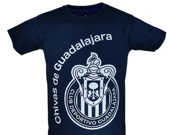 Chivas De Guadalajara Officially Licensed Soccer T-Shirt Cotton Tee -07  Custom Your Name & Number