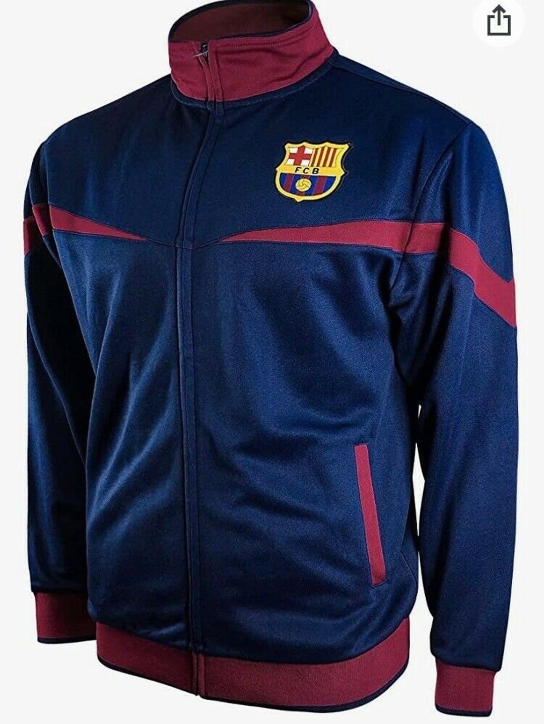 FC Barcelona Centered Fullzip Track Jacket Youth Size Etsy
