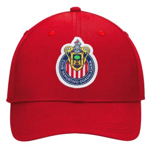2025 Chivas De Guadalajara Official Soccer Cap - Red with Big Logo Color Woven Patch - Custom Name Initials