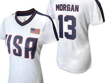 Camiseta Alex Morgan #13 de USWNT: Camiseta de Polymesh para el día del partido para mujer
