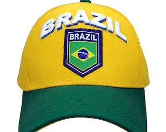 Brazil Soccer Cap World Cup Soccer Mesh England Soccer Cap Soccer Hat Sports world cup - Custom Name Initials