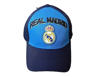 Real Madrid C.F. Authentic Official Licensed Soccer Cap - Blue - Custom Name Initials