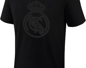 Real Madrid Blackout Soccer Tee: Official Licensed Graphic T-Shirt