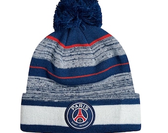 Paris Saint-Germain Adult Unisex Shading Haze Beanie - Navy Custom Name Initials