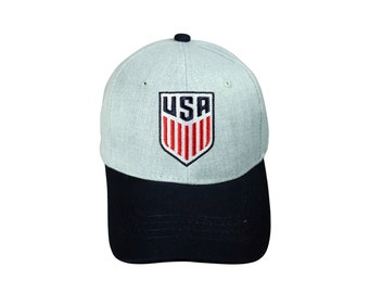US Soccer Official Licensed Soccer Adjustable Cap - Custom Name Initials