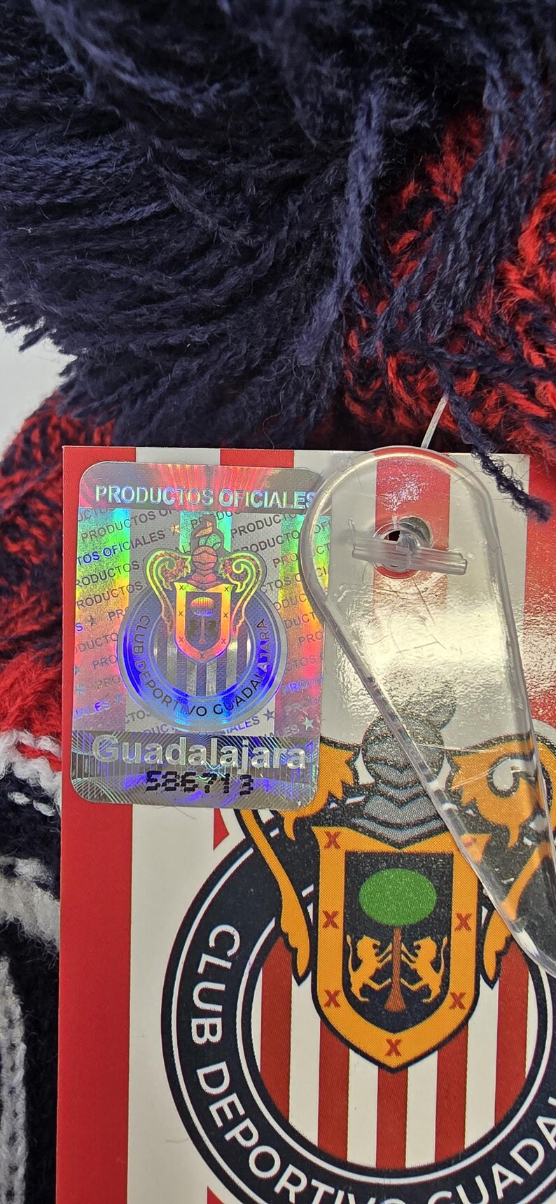 2026 Chivas De Guadalajara Authentic Official Licensed Soccer Beanie - Custom Name Initials afbeelding 4