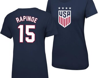 U.S. Soccer USWNT 4 Star Women Official Rapinoe Number 15 Women T-Shirt
