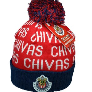 Federación Mexicana de Fútbol Asociación Unisex-Adult Crowned Team Pom YOUTH Beanie - Custom Name Initials - Youth size -