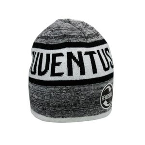 On Sales ! Juventus Adult Unisex Reverseible Haze Beanie - Black - Custom Name Initials