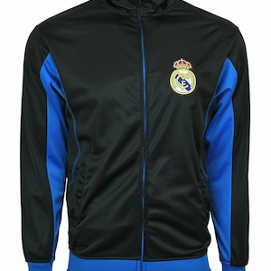 Real Madrid Track Jacket Team Collection - Black