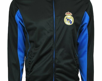 Real Madrid Track Jacket Team Collection - Black