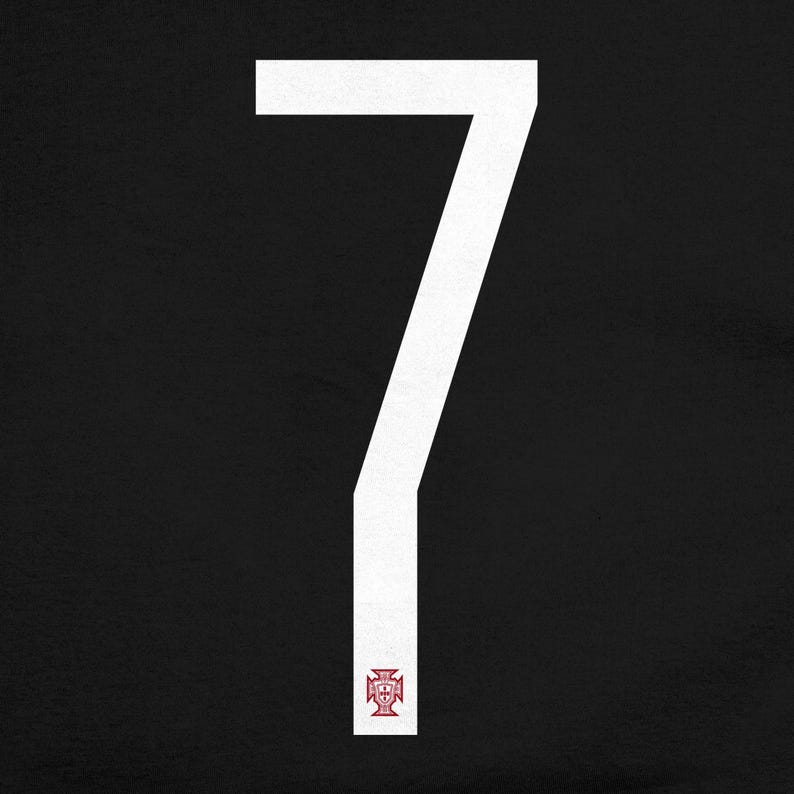 Team Number 7 Portugal National Football Team Official Number 7 Soccer Tee Soccer T ...