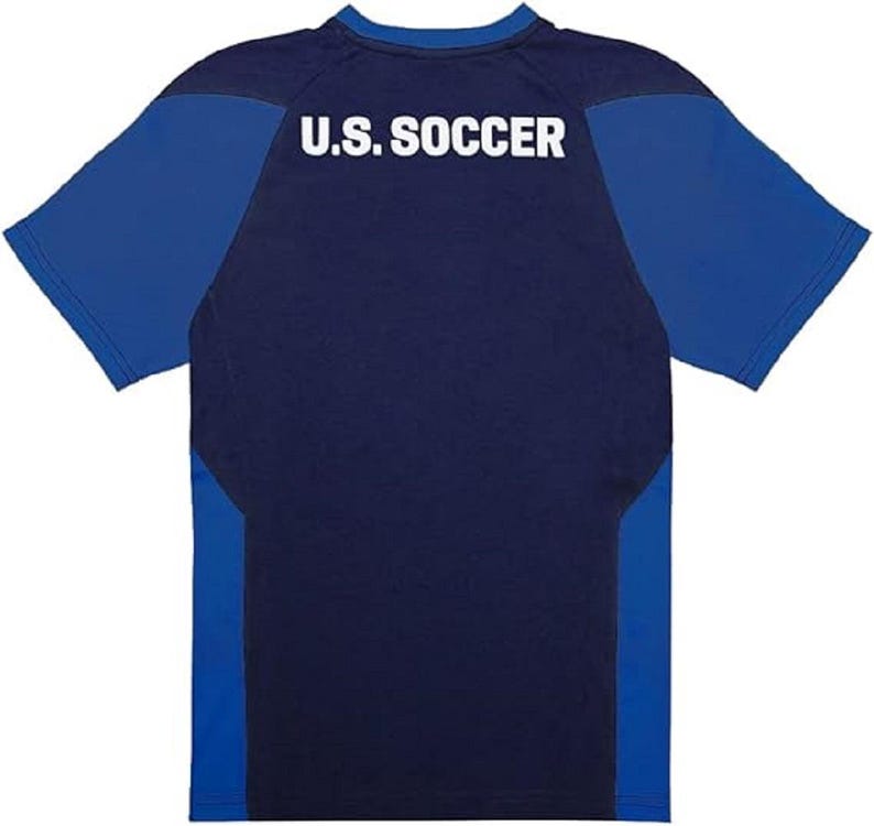 USMNT Soccer T-Shirt: Custom Name & Number, Youth Poly Elite Game image 2