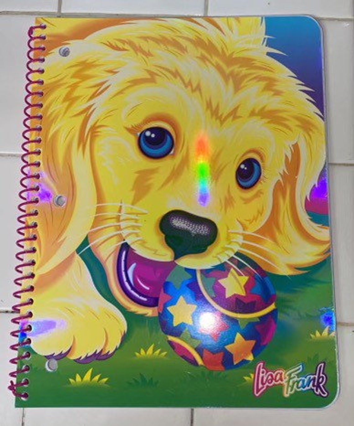 Lisa Frank Spiral Notebook Golden Retriever Casey Etsy