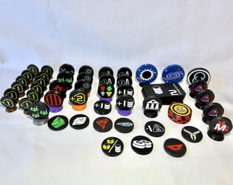 Discordant Stars - Faction Markers (3D Printed)