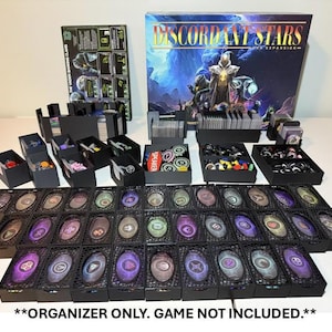 Discordant Stars Organizer - 3D Printed Insert (fan expansion not included)