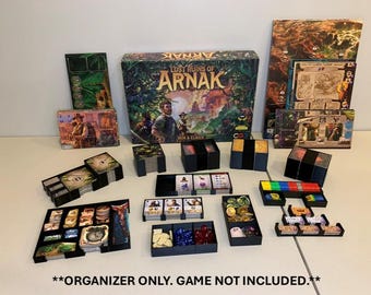 Arnak Organizer - Including Missing Expedition/Expedition Leaders expansions - 3D Printed Insert