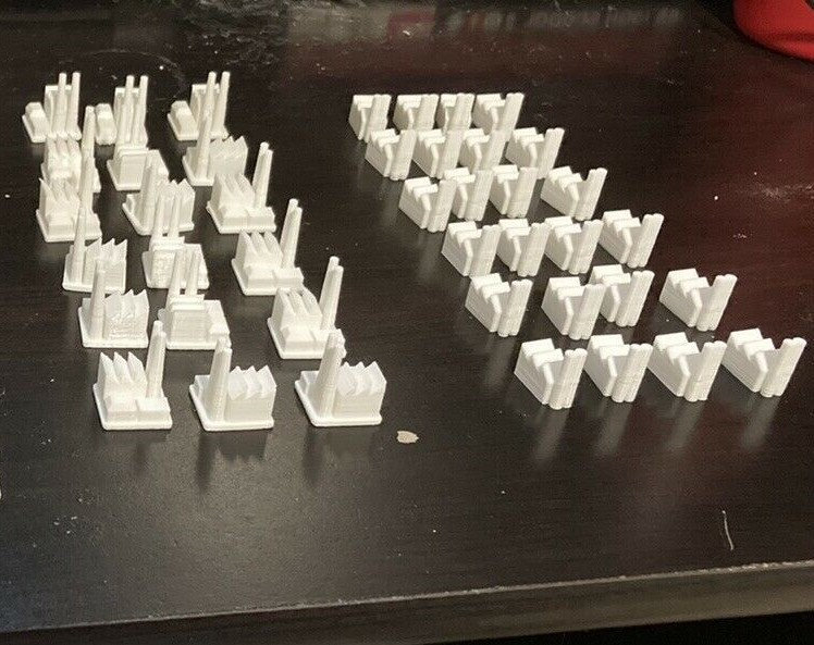 Industrial Complexes for Axis & Allies 1940 42 Pieces 3D Etsy