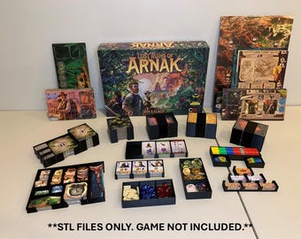 Arnak Organizer - Including Missing Expedition/Expedition Leaders expansions - 3D STL files for Lost Ruins of Arnak & Expansions