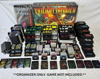 TI4 + POK + Thunders Edge Organizer - 3D Printed Organizer