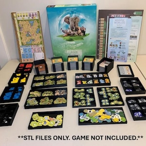 Ark Nova + Marine Worlds Organizer: STL-bestanden voor 3D-printen