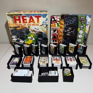 Heat: Pedal to the Metal en organizer voor beide uitbreidingen (3D-geprint)